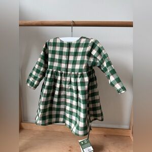 Little Green Radicals Reversible Check Dress Red